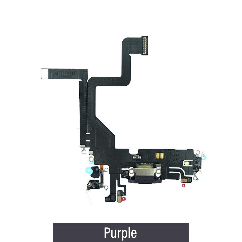 Red Charging Port for iPhone 14 Pro-Purple Red Charging Port for iPhone 14 Pro-Purple